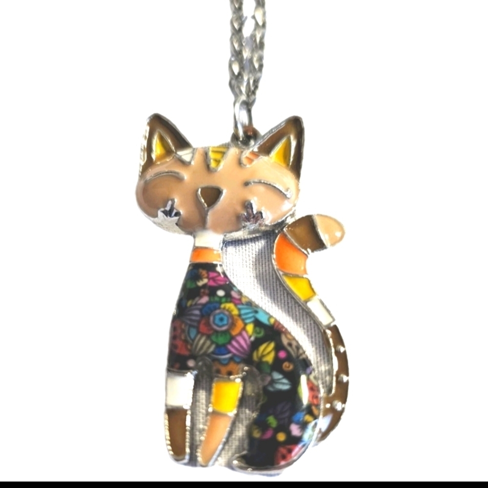 Bonsny Animal Fashion Multi Color Pets Jewelry Charm Necklace Pendant Cat Lovers